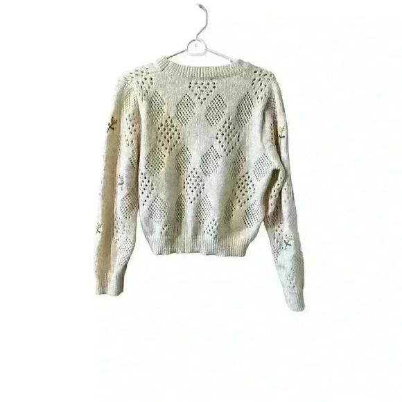 SHEIN Unity Women's Floral Embroidered Sweater - Picture 2 of 9